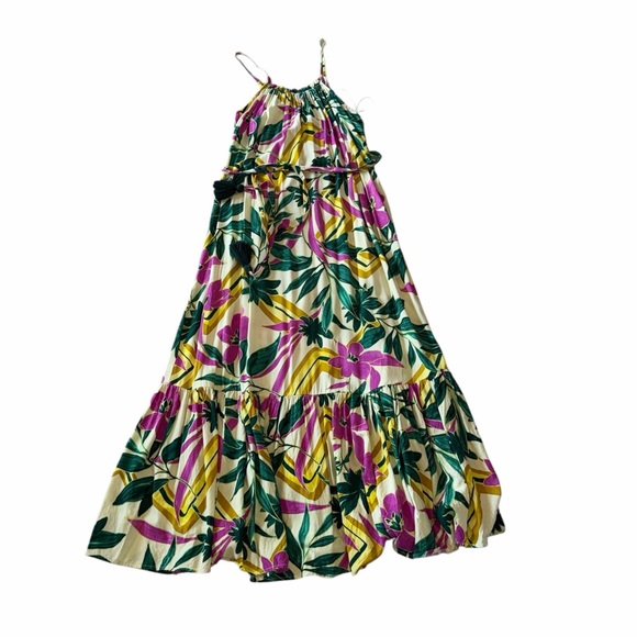 DRESS FORUM Paradise Tropical Print Maxi Dress Size S - Picture 5 of 10